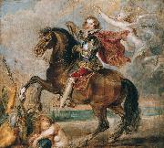 Equestrian Portrait of the George Villiers, Peter Paul Rubens